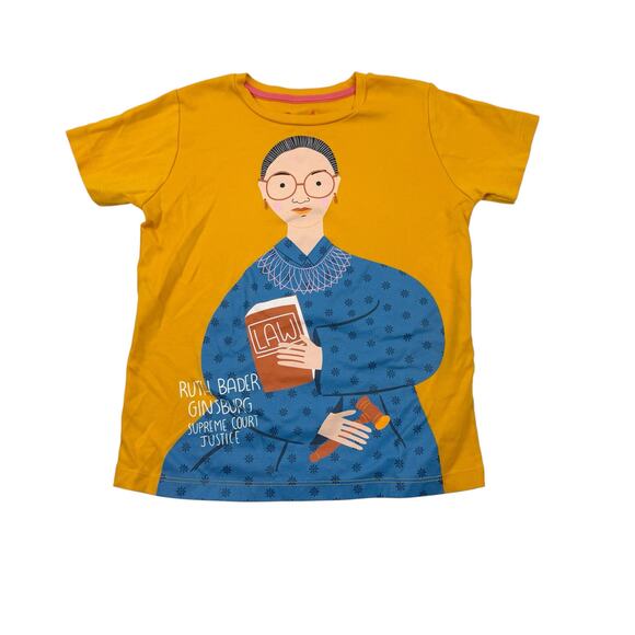Piccolina Ruth Bader Ginsburg Yellow Tee - Picture 1 of 6